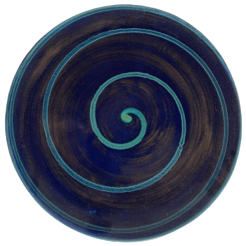Blue with Green Swirl