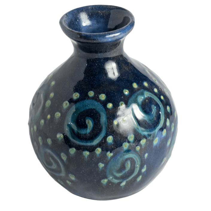 Bud Vase - Large (5 inch) - Blue Squirl
