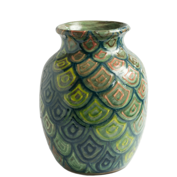 Large Round Ginger Vase or Lamp