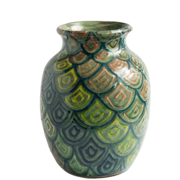 Large Round Ginger Vase or Lamp