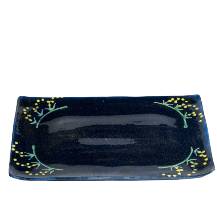 Rectangular Dinner Plate - Blue Cornflower