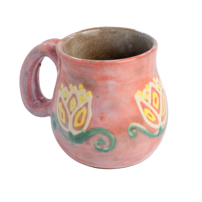 Tankard Mug (12 oz) - Watermelon Tulip